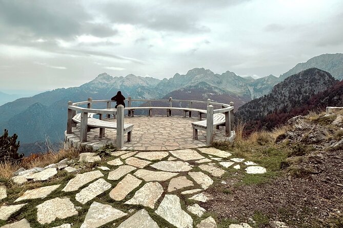 Albanian Alps Off-Road Adventure :Boge & Theth 1 Day - Arriving in Theth: stone buildings, peaks all around, and the church visit