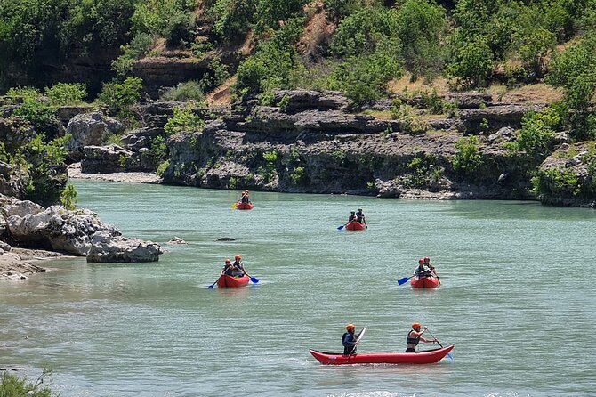 Amazing Rafting Experience at Last Wild Vjosa River of Europe in Permet, Albania - The rafting itself: waves, currents, and narrow sections