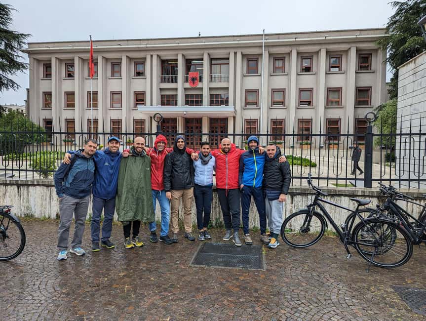 Bike Tour Tirana Highlights - Mother Teresa Square and the city’s modern markers