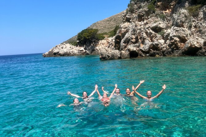 Blue Gem Cave and Grama Bay Speedboat Tour from Vlore - A speedboat day of caves and bays starting at 10:00