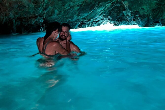 Blue Gem Cave and Grama Bay Speedboat Tour from Vlore - Blue Cave: when the water and rocks do the talking
