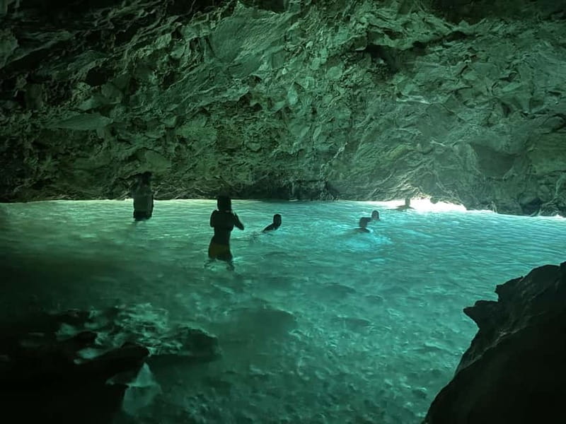 Blue Gem Cave Speedboat Tour Vlore - Dafina Bay and Dafina Cave: your main swim-and-sightseeing stretch