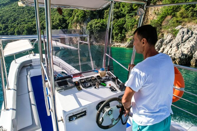 Boat Trip Around the Hidden Gems of Saranda - Kakome Beach stop: 40 minutes to swim, cool off, and keep it moving