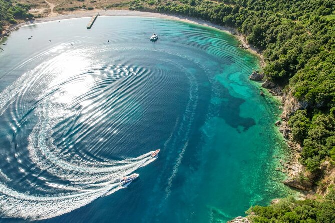 Boat Trip Around the Hidden Gems of Saranda - Kroreza Beach: the 4-hour payoff with food, bars, and sunbeds