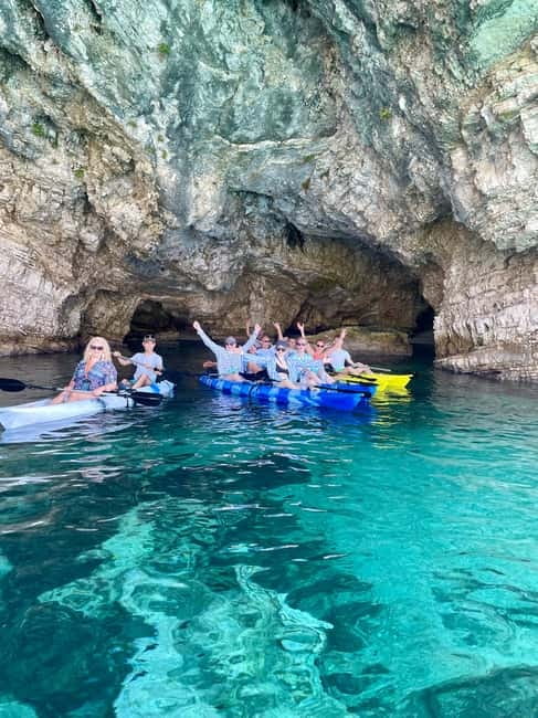 Caves of Porto Palermo: Kayak/SUP Tour with Castle Sea View - Photo time past Ali Pasha’s Castle from the sea