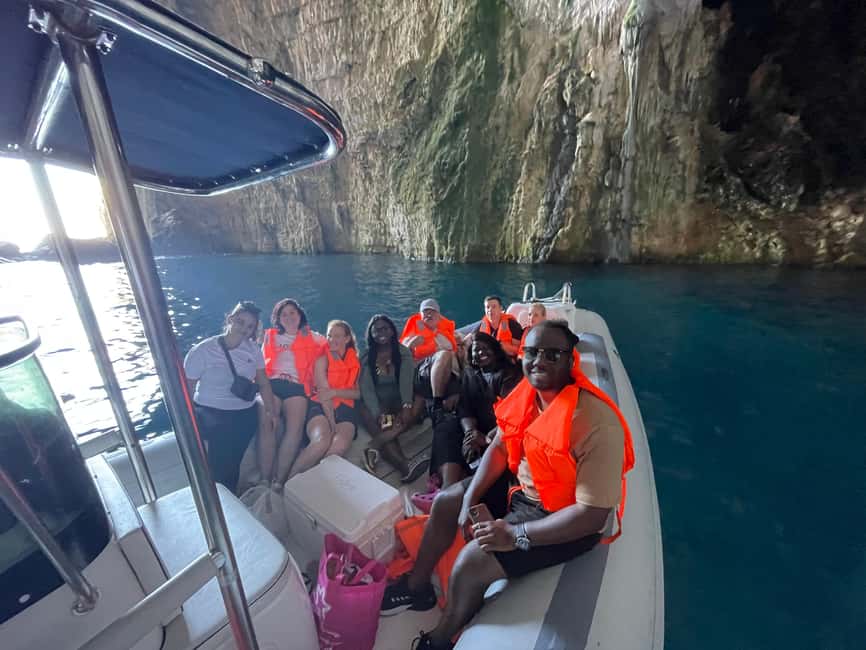 Clare: Sazan Island & Karaburun Speedboat Trip & Snorkeling - Haxhi Ali Cave snorkeling stop, the part that can change with the sea