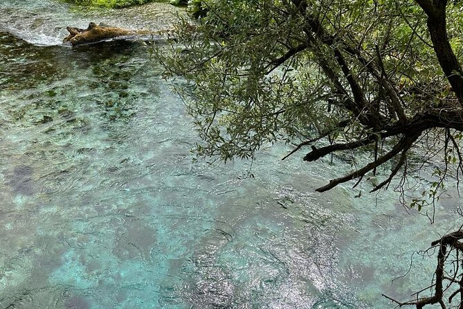 Day Tour to Sarande, Ksamil islands and Blue Eye source - Stop 3 the Blue Eye: spring views from wooden platforms