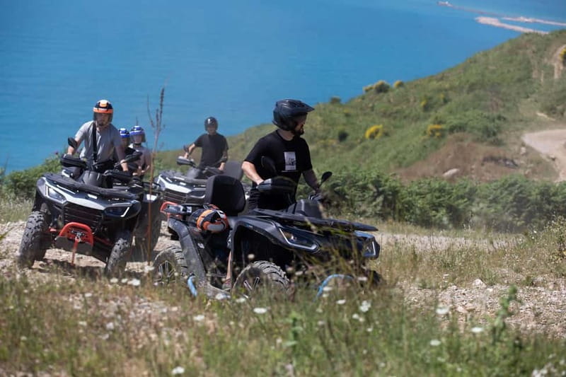 Durrës: ATV Guided Tour in Kallm with Secret Bunker Visit - The artificial lake ride: calm after the dust
