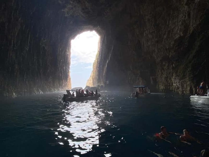 Durres & Tirana: Speed Boat Trip to Sazan, Karaburun & Cave - Karaburun Peninsula swim break: where the day turns into a beach day