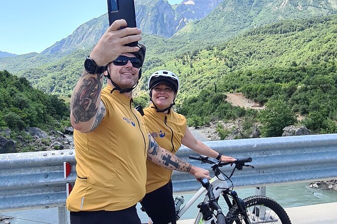 Electric Mountain Bike in Vjosa River Albania - Permet city and the Holy Stone visit