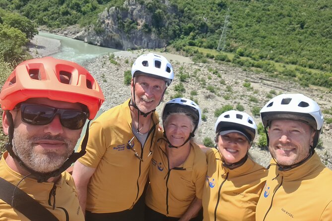 Electric Mountain Bike in Vjosa River Albania - Getting started at Glamping Albania in the Permet area