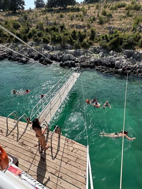 Explore Secrets of Ionian Sea in Saranda, lunch included - Krorez Beach Stop: Swim Time and Boat-Bar Reality