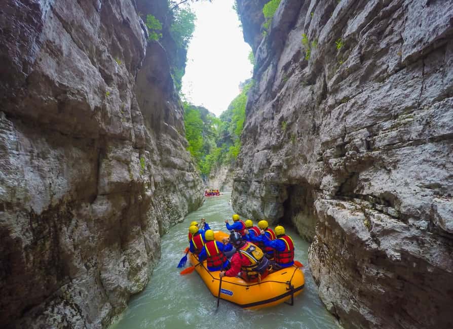 From Berat: Osumi Canyon Rafting, Kayak, & River Tubing Tour - The ride there matters: photo stops and canyon views on the way