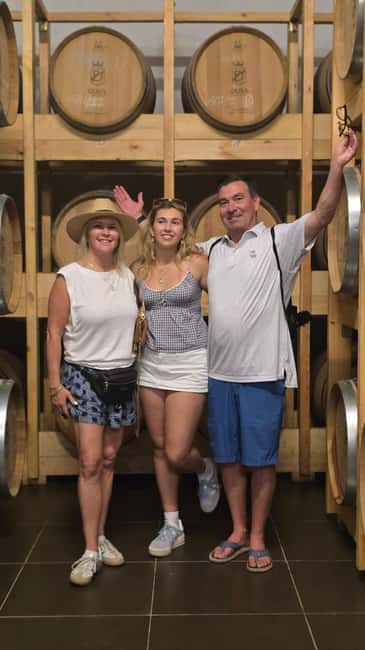 From Durrës: Albanian Wine Tasting with Vineyard & Boat Tour - First stop vibes: spirits, dessert, and food tastings (about 30 minutes)