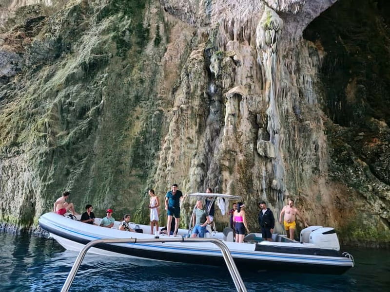 From Durres: Speed Boat to Sazan Island, Cave & Karaburun - Sazan Island: history, ruins, and a short beach break