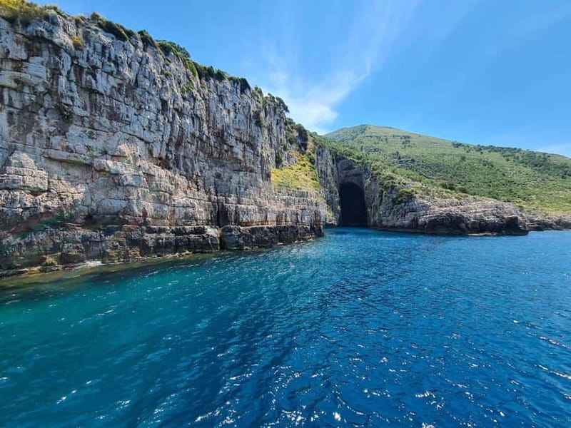 From Durres: Speed Boat to Sazan Island, Cave & Karaburun - Haxhi Ali Pirate Cave: the best photos happen outside