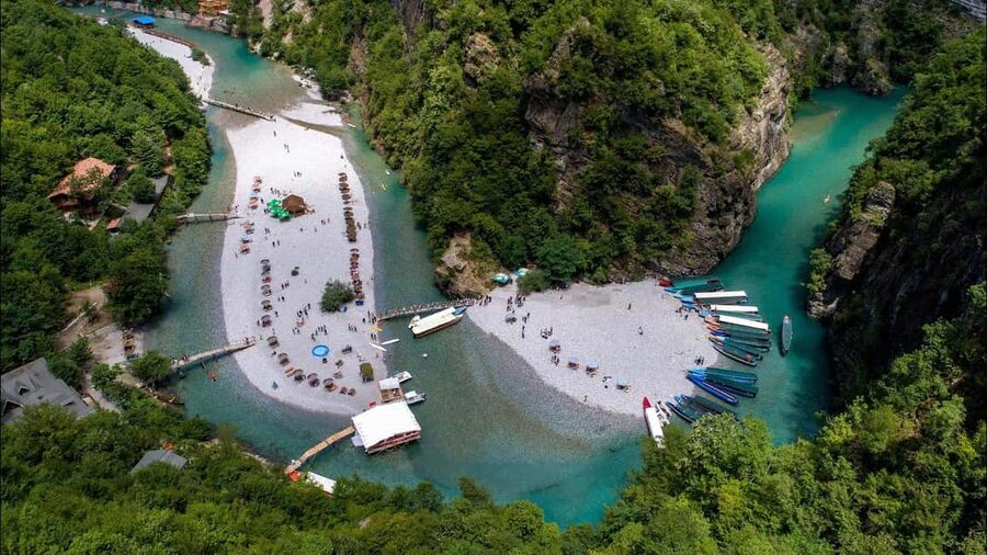 From Komani Dam: Komani Lake & Shala River -BOAT TOUR- - Shala River free time: Swim, rest, and eat nearby at your pace