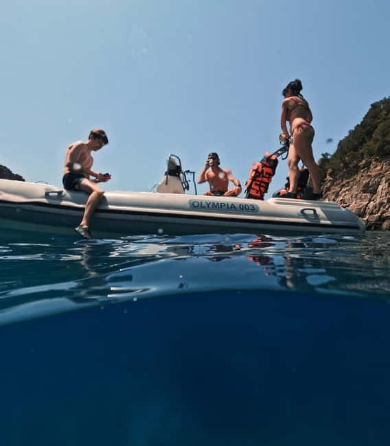 From Orikum : Haxhi Ali Cave & Karaburun Peninsula Boat Tour - Saint Vasil Beach: swimming and snorkeling in clear water