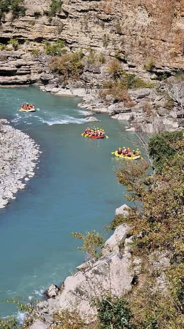 From Permet: Amazing Rafting Experience at Vjosa River - Upstream Launch, Safety Briefing, And First-Pulse Rapids