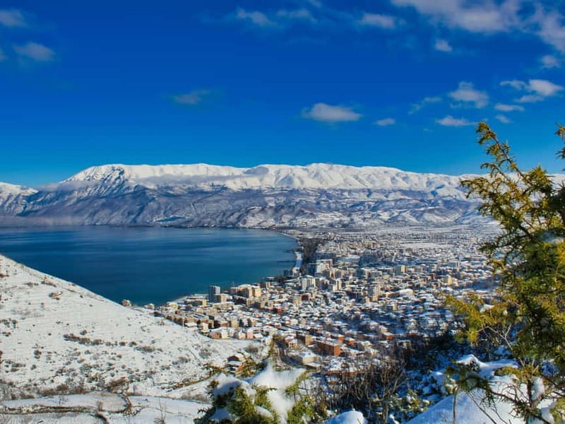 From Tirana: Day Trip to Korca, Pogradec and Ohrid Lake - Pogradec’s Old Town and Lake Views from a Hillside City