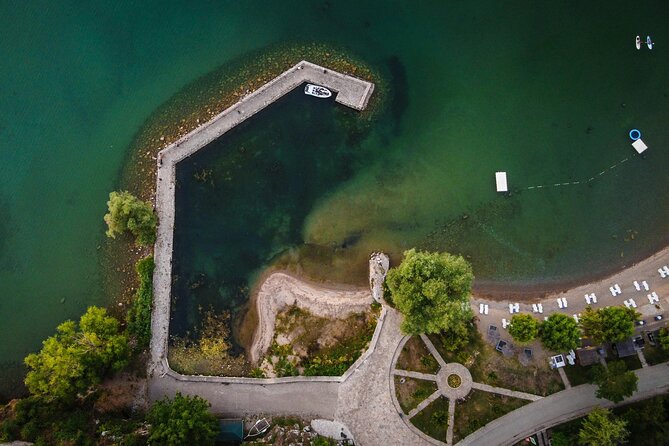 From Tirana/Durres: Day tour to Ohrid North Macedonia - Saint Naum Monastery: Byzantine architecture plus peacocks and lake views