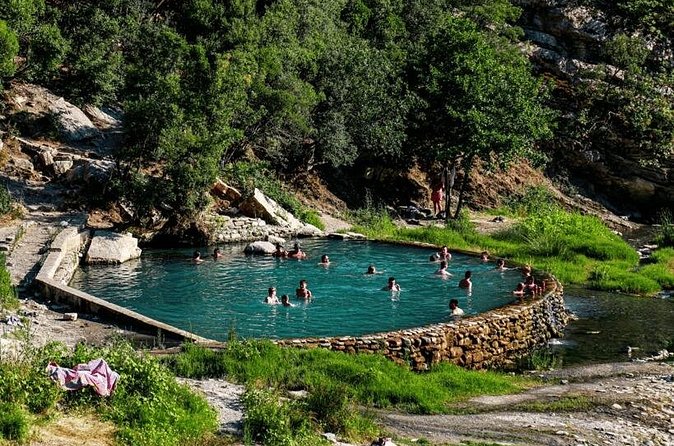 From Tirana / Durres : Permet & Thermal Bath with Food Tasting - Langarica Canyon hot springs: short time, big scenery payoff