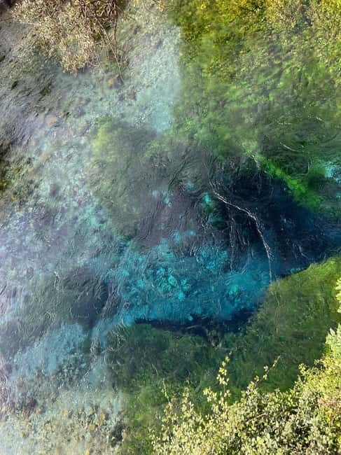 From Tirana/Durres/Vlora:Blue Eye,Saranda & Ksamil Boat Tour - Blue Eye: the cold spring walk that actually feels different