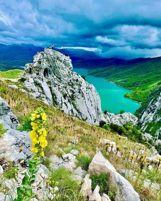 From Tirana: Hike on Gamti Mt & Bovilla Lake on Land Rover - Walnut Trees Valley: snacks in the shade, then you earn the summit