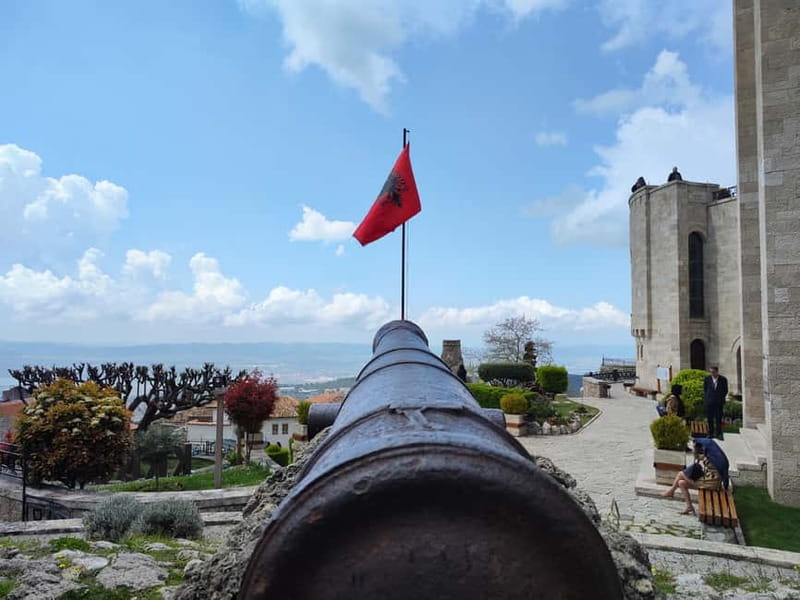 From Tirana: Kruja City & Holy Cave of Sari Salltik Day Tour - Inside Kruja Castle: Skanderbeg Museum and fortress details you can actually place