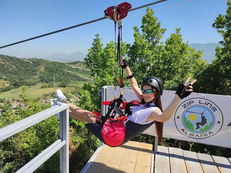From Tirana: Petrela Zipline Adventure with Transport - The 20-minute zipline: what the flight feels like