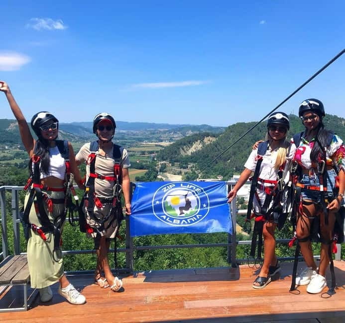 From Tirana: Petrela Zipline Adventure with Transport - Price and value for $73 with transport and a certificate