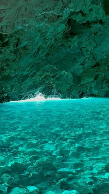 From Vlore: Blue Cave and Grama Bay Adventures - Bristan Bay and Skafistave Canyon: quick but scenic