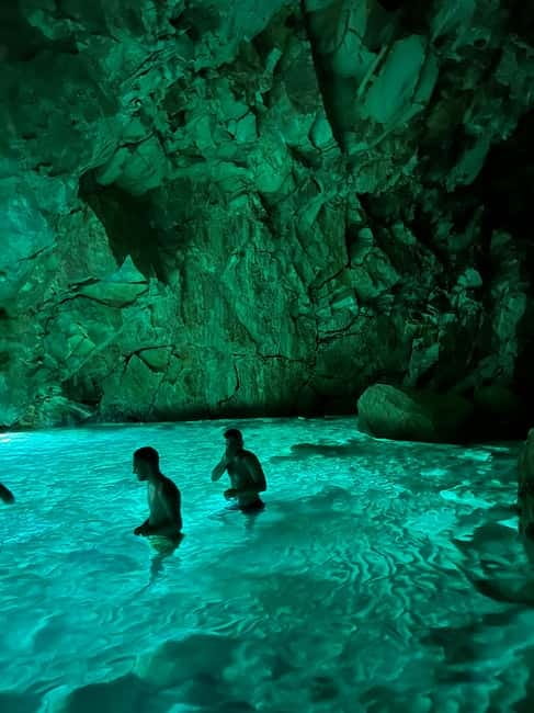From Vlore: Blue Cave and Grama Bay Adventures - The Olympia Tours speedboat ride: fast, fun, and expect spray