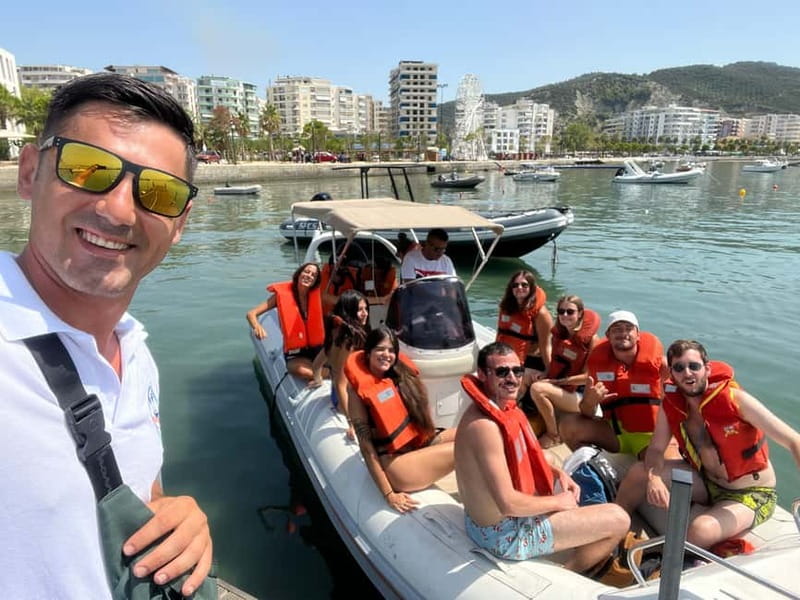 From Vlorë: Haxhi Ali Cave and Karaburun Speedboat Trip - Guides, photos, and that calm small-boat pace
