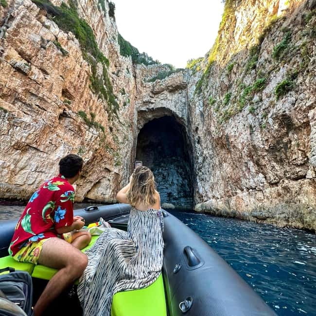 From Vlore: Haxhi Ali Cave & Karaburun Beach Speedboat Tour - From Vlora Promenade to Karaburun by Speedboat