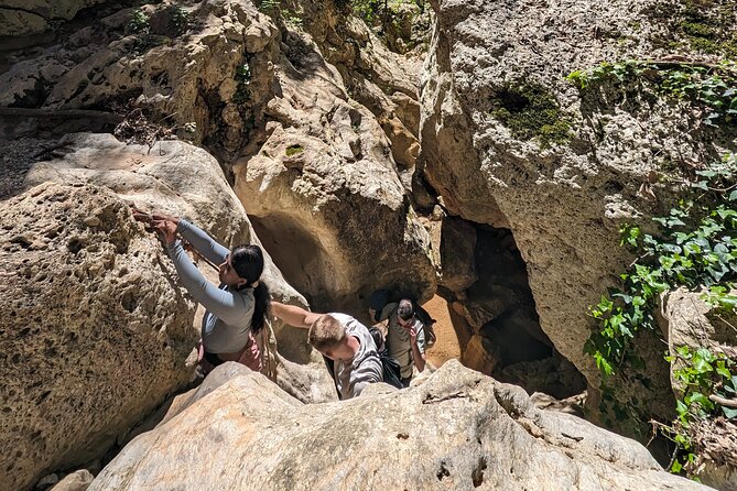 Gorge Walking & Rock Scramble The Canyon of Gjipe - Entering Gjipe Canyon: part beach break, part rock day
