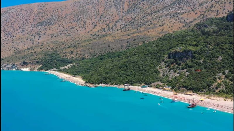 Group Tour 7 stops Saranda to Krorez Free Drink and Umbrella - Soldiers Bay and Rojdhe Bay: relaxing swims without the full crowd effect