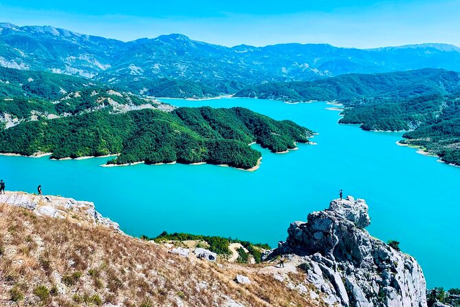 Hike on Gamti Mt & Bovilla Lake from Tirana on Luxe Land Rover - Bovilla area views: canyons, rock formations, and that clear-water look
