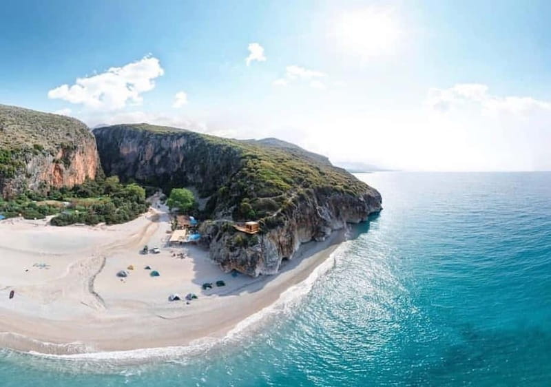 Himara: Albanian Riviera Boat Tour with Swimming stops - Monastery Cave and Shpella e Pirateve: where legends add meaning to the rocks