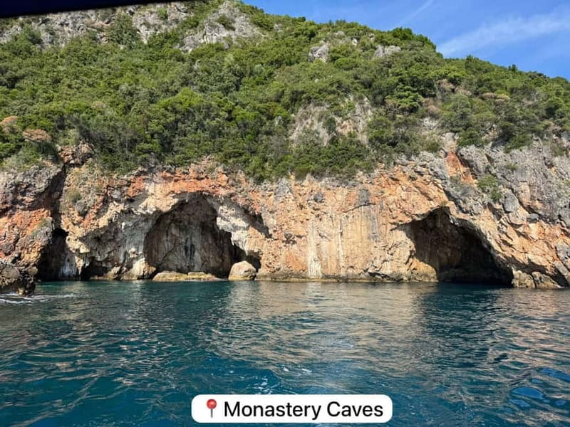 Himara: Hidden Beaches and Caves Small Group Boat Tour - From Spile Beach to sunset mode: how the 3-hour rhythm works