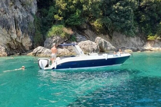 Into the Blue :Adventure Along the Beaches of Saranda Boat Trip - Gremina, Kakome, and Lovers Bay: repeated swim time along the coast