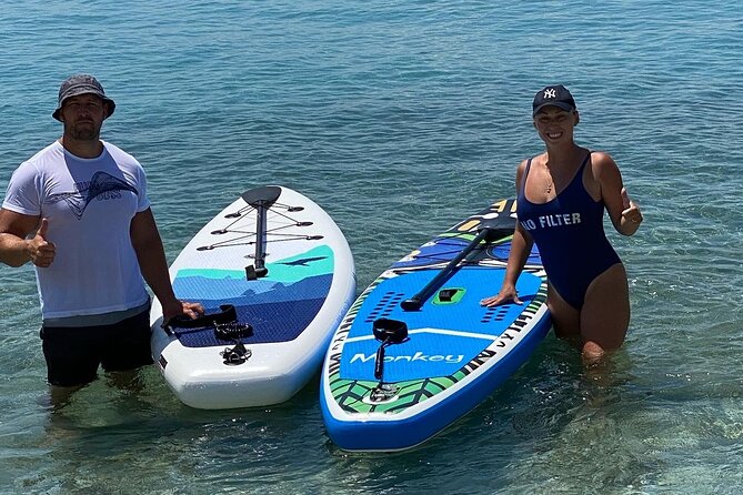 Kayak Sup Tours Lukova Caves - Kroreza - Stop 1: Beach Lukova and the first swim breaks