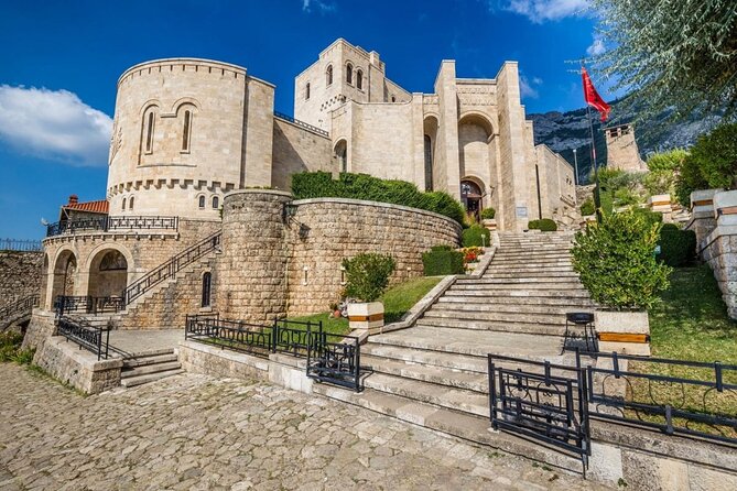 Kruja Castle ,Sari Salltik & Durrës fromTirana - The Kruja Bazaar: 400 Years of Ottoman-Style Shopping