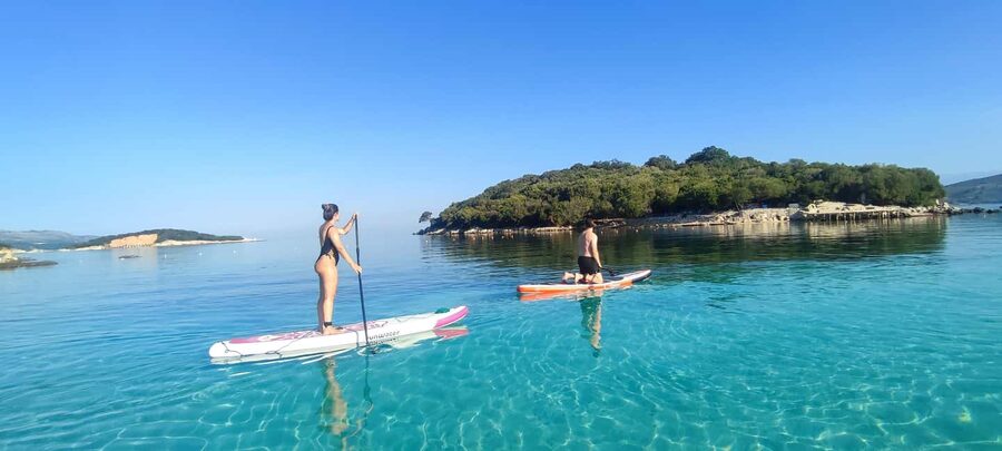 Ksamil islands: Stand-Up Paddle Tour (SUP Tour) - SUP on Ksamil Islands: the peaceful way to see the bay