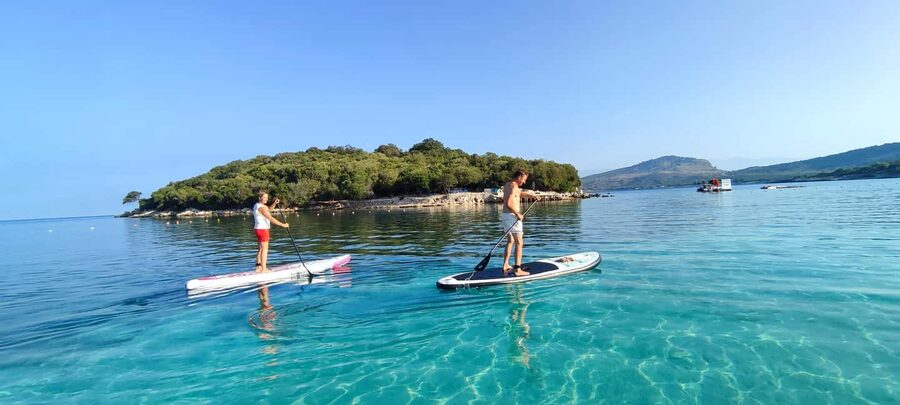 Ksamil islands: Stand-Up Paddle Tour (SUP Tour) - Your 100-minute paddle: what you will do on the water