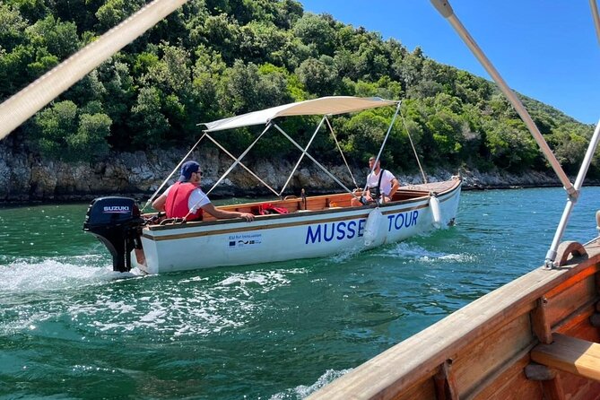 Ksamil: Mussel Sailing Tour with Food and Drink in Albania - Mussel farming stop: seeing how cultivation becomes dinner