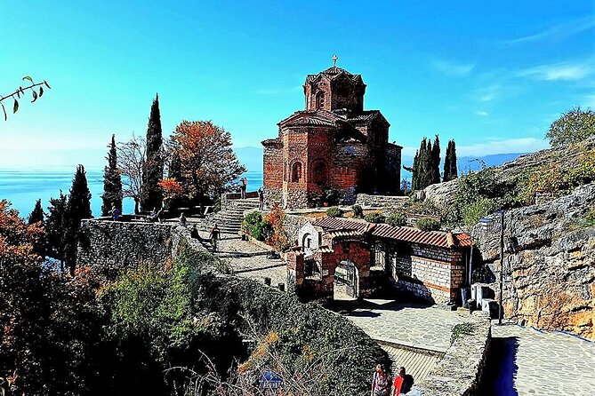 Ohrid, Full Day Trip from Tirana - Stop 1 by Lake Ohrid: St Sophia, Amphitheater Views, and the Icon Gallery