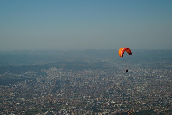 Paragliding Tandem Experience From Dajti Mountain - Cable Car Views and the Quick Launch Walk