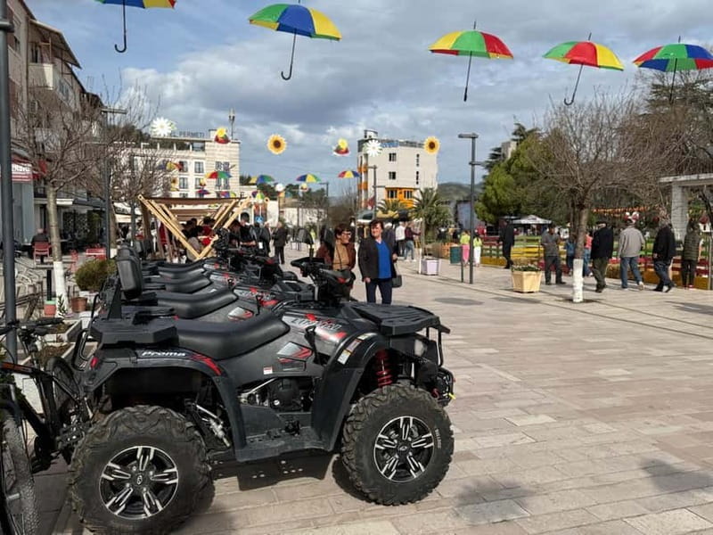 Përmet: Adventure ATV Tour to Benja Thermal Baths - ATV ride through Petran Bridge and the Vjosa River