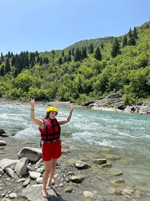 Përmet: Vjosa River Rafting Adventure - On the Water: Rapids, Paddling, and Calm Floats in Between